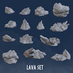 Mountain: Lava Set (7 Models)