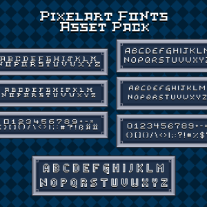 Pixelart Fonts Asset Pack 3