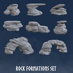 Mountain: Rock Formations Set (8 Models)