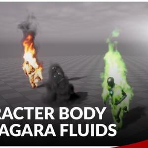 Character Body FX Niagara Fluids