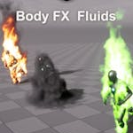 Character Body FX Niagara Fluids