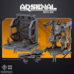 Arsenal terrain: Mech bay and crew