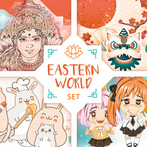 Movavi Video Editor Plus 2022 - Eastern World Set