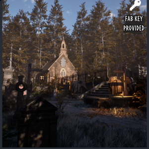 Modular Dark Fantasy Graveyard / Cemetery 