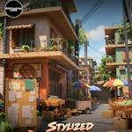 Stylized Japanese Street