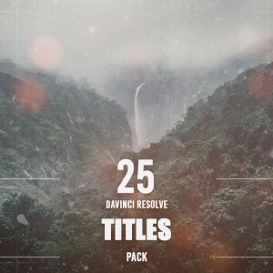 25 DaVinci Resolve Animated Titles Pack