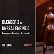 Blender 3 to Unreal Engine 5 - Dungeon Modular Kitbash