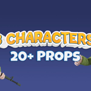 Toon Military Characters, Weapons & Vehicles Pack