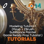 Modeling Tutorial 1 (Maya + ZBrush + Substance Painter Game Ready Prop Tutorial )