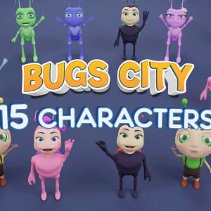 15 Rigged Insects Pack