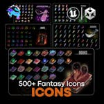 500+ Fantasy Icons (Unity)