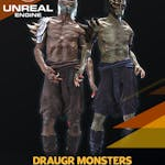 Undead Knight 01 - Draugr Undead Zombie Monster Set