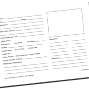 SoftWeir Item Design Worksheet