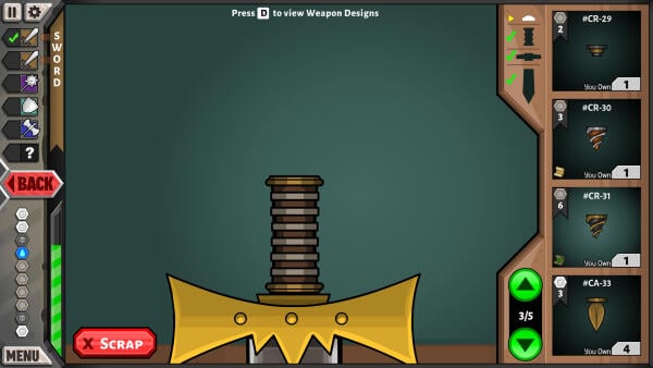 Jacksmith: Weapons and Warriors